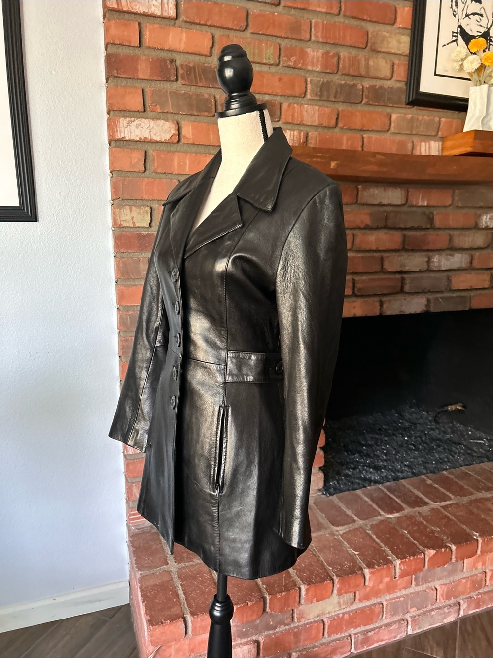 VTG Michael Hoban North Beach Leather Women’s Leather Jacket in Black Sz 6 - Picture 4 of 9
